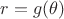 $r=g(\theta)$