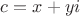 $c = x + yi$