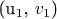 $\textup{(}$u_1$, $v_1$\textup{)}$