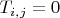 $T_{i,j}=0$