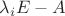 $\lambda_i E-A$
