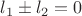 $l_1\pm l_2=0$