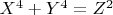 $X^4+Y^4=Z^2$