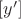 $[y']$
