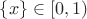 $\{x\}\in\left[0,1\right)$