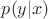 $p(y|x)$