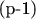 (p-1)