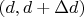 $(d,d+\Delta d)$
