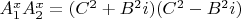 $A_1^xA_2^x=(C^2+B^2i)(C^2-B^2i)$