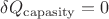 $\delta Q_{\rm capasity}=0$