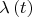 $\lambda\left(t\right)$