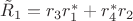 ${\tilde R_1} = {r_3}r_1^* + r_4^*{r_2}$ ${\tilde R_1} = {r_3}r_1^* + r_4^*{r_2}$