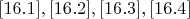 $\eqno[16.1],[16.2],[16.3],[16.4]$