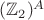$(\mathbb Z_2)^A$