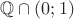 $\mathbb Q \cap (0; 1)$