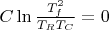 $C \ln{\frac{T_f^2}{T_R T_C}} = 0 $