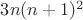 $3n(n+1)^2$
