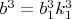 $b^3=b_1^3k_1^3$
