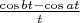 $\frac{\cos bt-\cos at}{t}$