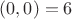 $ (0,0)=6$