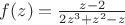 $f(z) = \frac{z-2}{2z^3+z^2-z}$