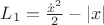 $L_1=\frac{\dot{x}^2}{2}-|x|$