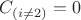$C_{(i\neq2)} = 0$