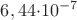 ${6,44}{\cdot}{{10}^{-7}$