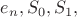 $e_n,S_0,S_1,$