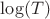 $\log(T)$
