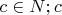 $c \in N;  c$