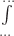 $\int\limits_{...}^{...}$ $\int\limits_{...}^{...}$