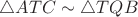 $\triangle ATC \sim \triangle TQB$