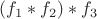 $(f_1*f_2)*f_3$