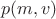 $$p(m,v)$$