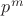 $p^{m}$