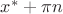 $x^*+\pi n