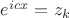 $e^{icx}=z_k$ $e^{icx}=z_k$