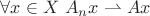 $\forall x \in X \ A_nx \rightharpoonup Ax$