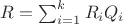$R=\sum_{i=1}^kR_iQ_i$