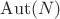$\operatorname{Aut}(N)$