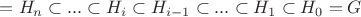 $ = H_n \subset ... \subset H_i \subset H_{i-1} \subset ... \subset H_1 \subset H_0 = G$