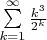 $\sum \limits_{k = 1}^{\infty} \frac{k^3}{2^k}$