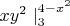 ${xy^2}\left \right|_3^{4-x^2}$