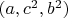 $(a,c^2,b^2)$