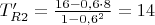 $T_{R 2}'=\frac{16-0,6\cdot8}{1-0,6^2}=14$