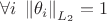 $\forall i \; \left\lVert\theta_i\right\rVert_{L_2} = 1$ $\forall i \; \left\lVert\theta_i\right\rVert_{L_2} = 1$