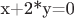 x+2*y=0