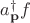 $a^\dagger_{\mathbf p} f$