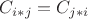 $C_{i\ast j}=C_{j\ast i}$